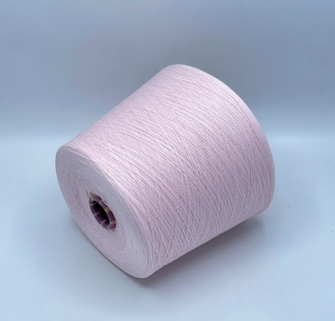 Бобинная пряжа,Cotton combed, 2540м. 100%Хлопок, Светло-розовый(641), 39301