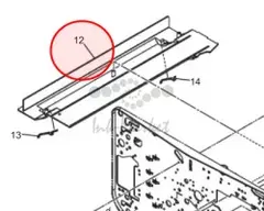 Konica Minolta Scatter duct upper original A5AW341900