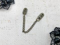 Вешалка для одежды металл, L 9,5 см, бронза