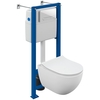 Cersanit 68304 Комплект BRASKO SMART CO DPL EO slim инсталляция VECTOR кнопка ESTETICA пластик белый
