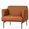 Кресло Bisq, коричневвая кожа