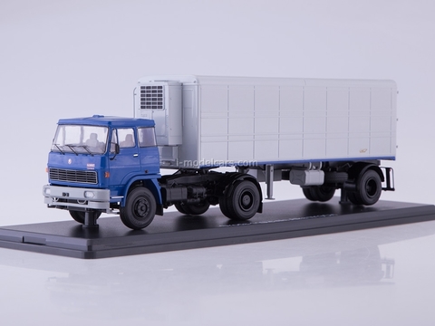 LIAZ 100.471 with semitrailer Alka N13CH white-red 1:43 LIAZ 100.471 with semitrailer Alka N13CH white-red 1:43