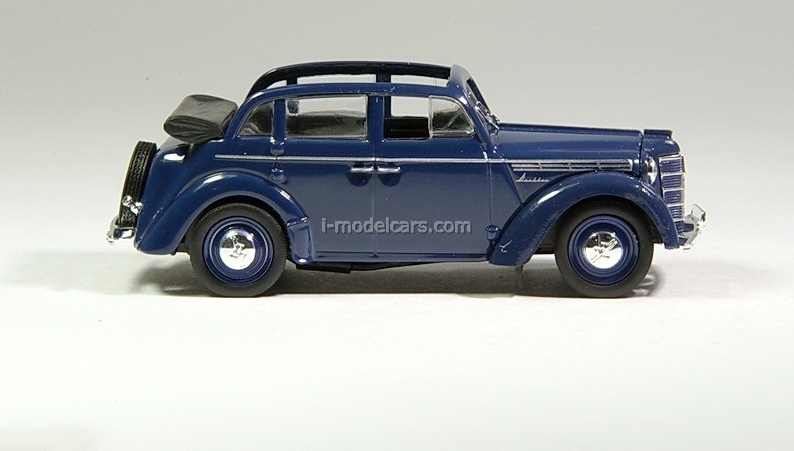 MODEL CARS 1:43 Moskvich-400-420A dark blue DeAgostini Auto Legends USSR #5