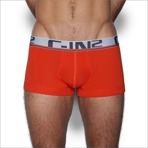 Мужские трусы боксеры оранжевые C-IN2 Pop Colors Low No Show Profile Boxer Orange