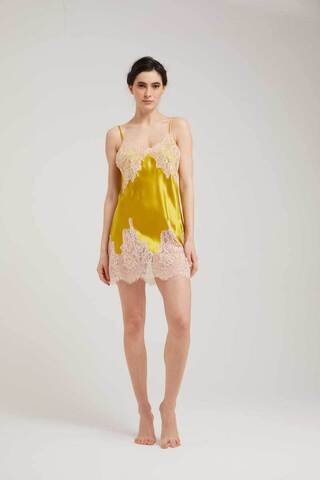 Сорочка Vivis Lilian oil-bullet желтая