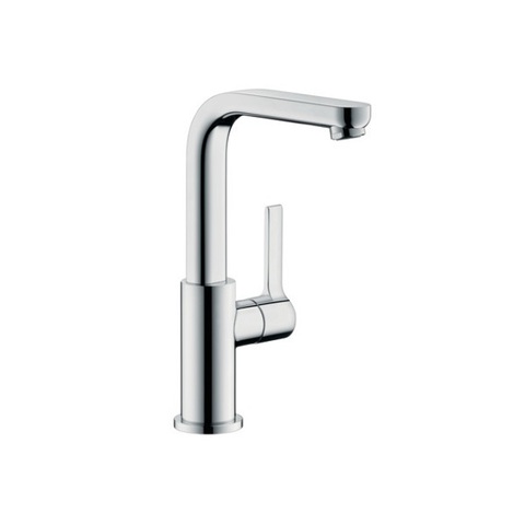 Смеситель для раковины с высоким изливом и донным клапаном Hansgrohe Metris S 31161000