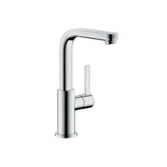 Смеситель для раковины с высоким изливом и донным клапаном Hansgrohe Metris S 31161000 фото