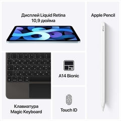 Планшет Apple iPad Air 10.9 Wi-Fi 256GB Silver (MYFW2RU/A)