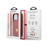 Кожаный чехол Ferrari RGO для iPhone 13 Pro Max (Красный)