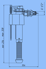 Набор с боковой подводкой 1/2