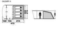 Кемпинговая палатка Trek Planet Calgary 4 (70246)