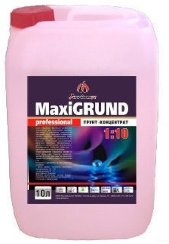 Грунт-концентрат «MaxiGRUND Professional» 1:10 (розовый) 3кг (4/120)