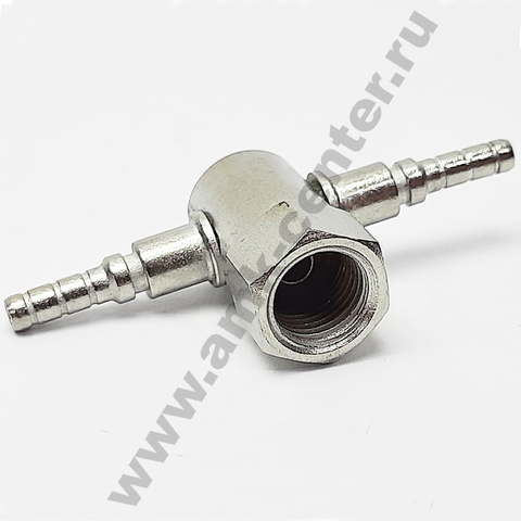 Тройник под обжим мама 10 x 1,00 mm, AN03, нерж. Accossato