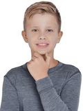 Терморубашка из шерсти мериноса Norveg Soft Teens Grey Melange детская
