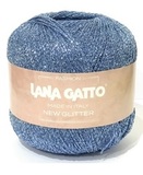 Пряжа Lana Gatto New Glitter 8590 голубой