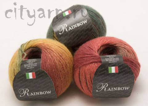 Пряжа-шнур Retwisst Braid Rainbow для вязания сумок, пано, ковриков