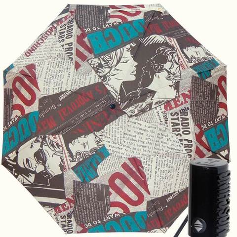 зонтик с газетным принтом