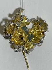 Рыбка (брошь из серебра)