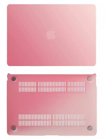Чехол-градиент Hardshell Case для Macbook Air 13.3" (2018-2020г) и Air 13.3" М1 (2020г) (A1932; A2179; А2337) (Красный с желтым)