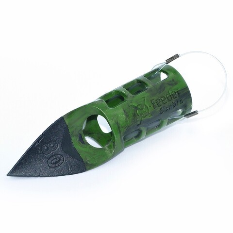Груз-кормушка пл. X-FEEDER PL CAMO SERBIA M 070 г (37 мл, цвет камо)