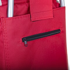 66-8-031 Сумка-тележка хозяйственная красная, 92x35x28см, колёса D150мм, сталь (РемоКолор)