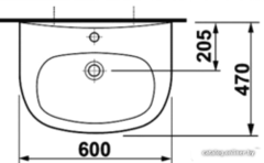 УМЫВАЛЬНИК JIKA ZETA 60x47