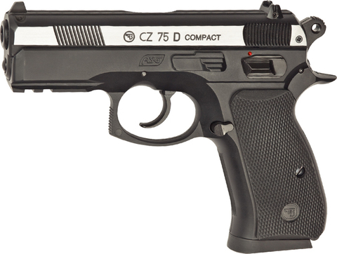 Пистолет пневматический ASG CZ-75D Compact металл/серебро  (артикул 16200)