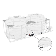 Комплект слива боковой для мотопомпы G2 на две емкости TR ЭкоПром(7,7кг;) - арт.557443