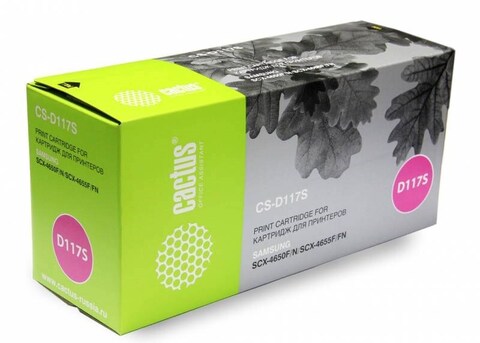 Картридж лазерный Cactus CS-D117S MLT-D117S черный (2500стр.) для Samsung SCX-4650/4655