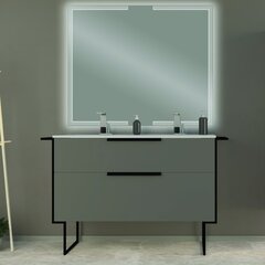 Cezares 55163 URBAN Тумба под раковину с двумя выдвижными ящиками 55163 Grigio opaco, 120x46x62 фото