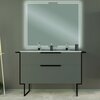 Cezares 55163 URBAN Тумба под раковину с двумя выдвижными ящиками 55163 Grigio opaco, 120x46x62