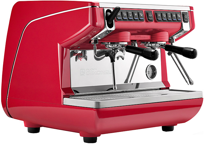 Рожковая кофемашина Nuova Simonelli Appia Life Compact 2Gr V 220V red+economizer+high groups (167632)