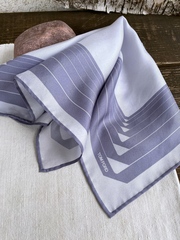Шёлковый платок Tom Ford, Квадрат, нежно-голубой, не подшитый