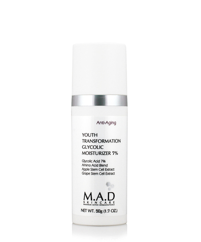 M.A.D. Skincare Омолаживающий увлажняющий крем с гликолевой кислотой | Skincare Anti-Aging Youth Transformation Glycolic Moisturizer 7%