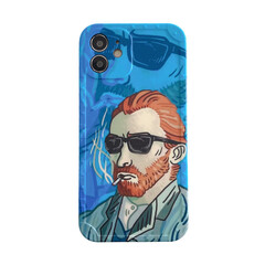 Telefon üzlüyü / Case iPhone 12 Van Gogh blue