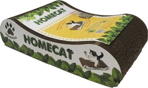 ПРОМО! Homecat Когтеточка Мятная волна малая 41x24x10см (лакомство в подарок)