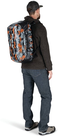 Картинка рюкзак-сумка Osprey Transporter 40 Black/Camo Orange - 7