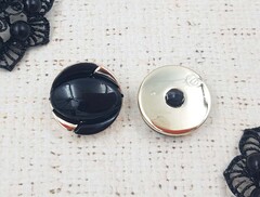 Пуговицы костюмные, d 2,4 см, чёрный