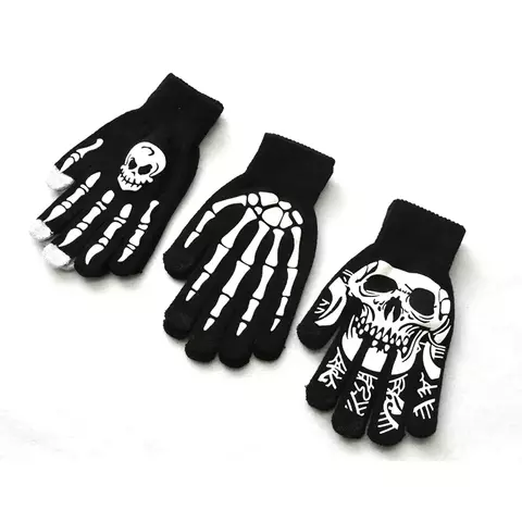 Скелет флуоресцентные перчатки