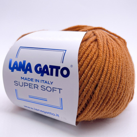 Пряжа Lana Gatto Super Soft 14198 горчица (уп.10 мотков)