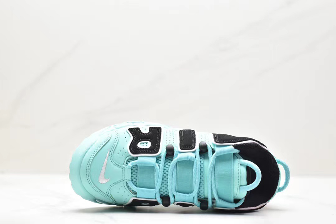 Air more uptempo light aqua top