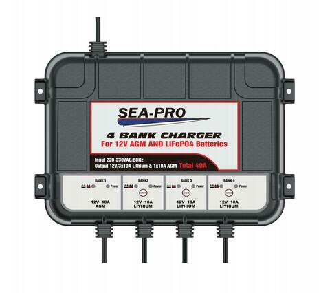 Зарядное устройство Sea-Pro (1х12В AGM, 3х12В LiFePO4)