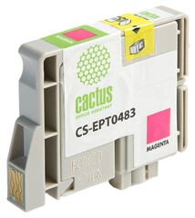 Картридж струйный Cactus CS-EPT0483 T0483 пурпурный (14.4мл) для Epson Stylus Photo R200, R220, R300, R320, R340, RX500, RX600, RX620, RX640