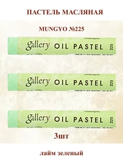Пастель масляная мягкая профессиональная MUNGYO Gallery Лайм зеленый №225 (3шт)