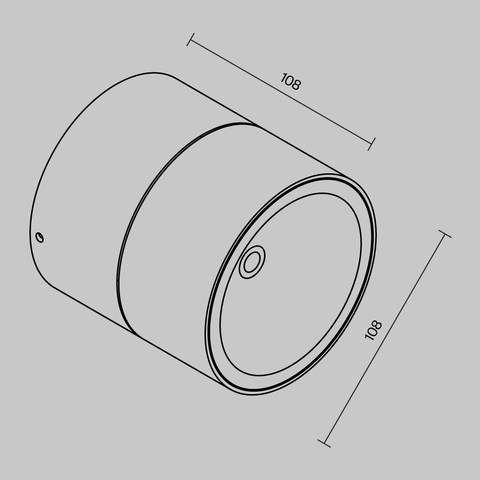 Накладной светодиодный светильник Maytoni Spin O310CL-L12GF3K