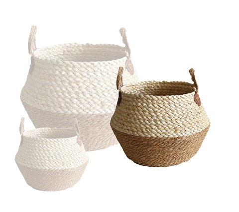 Корзина декоративная Вэрдмэ средняя, 25*33*25 см, бумага/полиэстер/металл