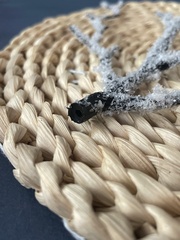 Ветка со снегом искусственная, коряга, дерево искусственное, зимний декор, 24 см, набор 10 штук.