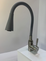 Смеситель для кухни из нержавеющей стали с силиконовым изливом Accoona A9890T-3