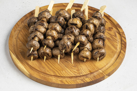 Шампиньоны гриль на шпажке, 10 шт.