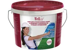 Клей Wellton для стеклообоев, готовый к применению 10 кг